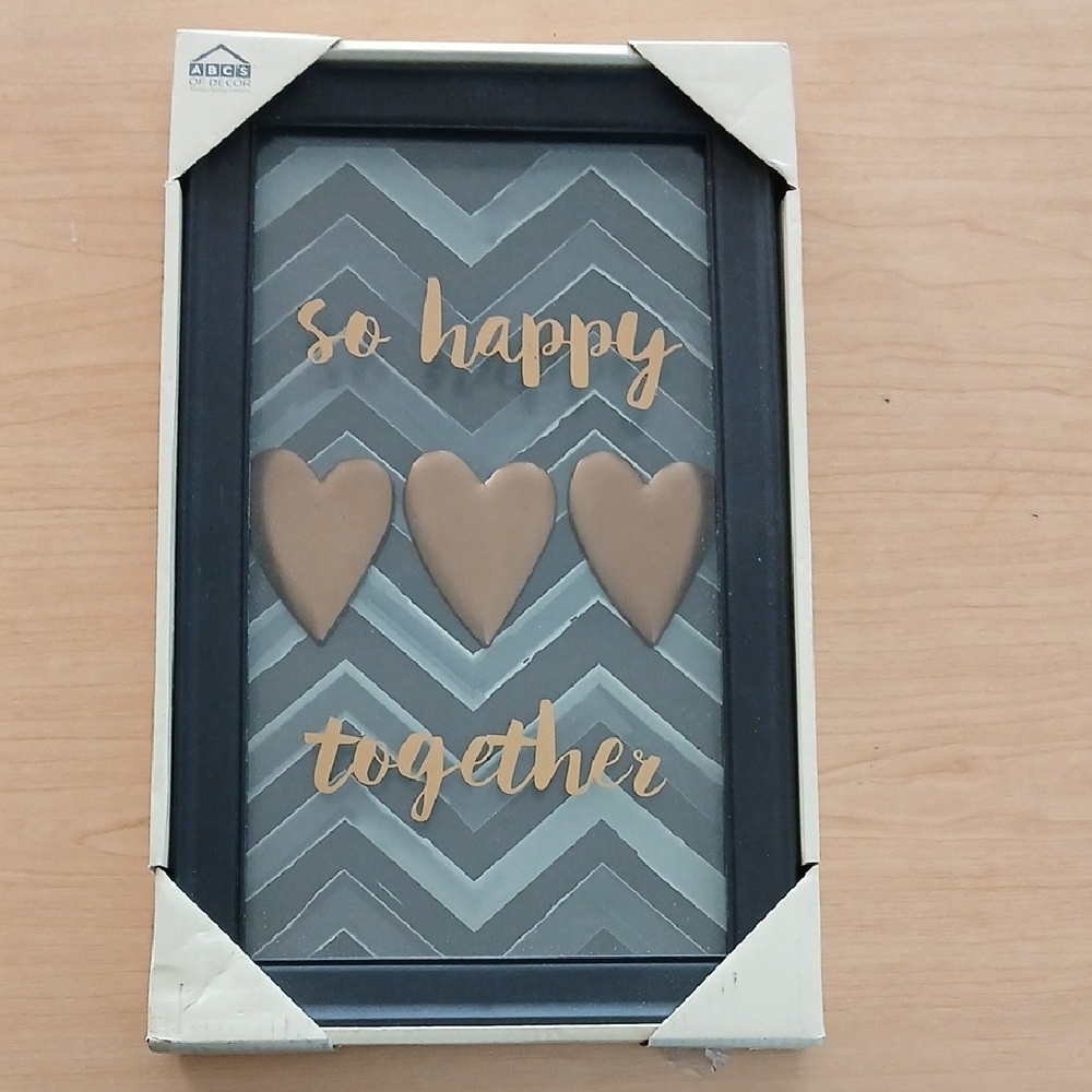 Wall Decor Shadow Box -So Happy Together